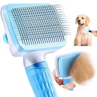 Brousse de cheveux pour chiens Brousse de chat pour chiens toilettage et soins pour animaux de compagnie longs enlève les poils de nettoyage de brosse de bain Sxjun29