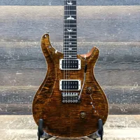 Custom 24 Patrón Fino Flamed Maple Top Amarillo Tigre Guitarra eléctrica