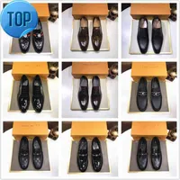 Brand Luxury shoes New Spring Fashion Black Men Casual Shoes British Formal Dress Leather Tassel Loafers Square Toe Shoe Wedding 11 CN