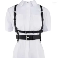 Cinturones de moda arneses de cuero cinturón lencería esclavitud negra para sospecher de cuerpo de corsé vestido de cinturón de cinturón enek22