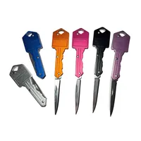8 ألوان شكل مفتاح قابل للطي مخيلة مفتاحية محمولة سابر سابر جيب الفاكهة سكين أداة التخييم متعددة الوظائف