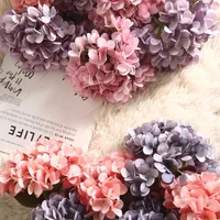 Dekoracyjne kwiaty wieńce specjalne oferta 1 hortensja sztuczna bukiet kwiatowy