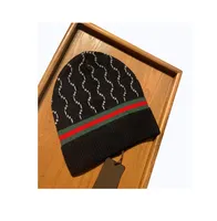 Winter Hat Fashion Men's Designer Beanie Knitted Wool Hat Plus Velvet Skull