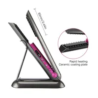 Straight Wireless Cordless Hair Straightener Two-in-one USB Charging Smart Portable Curling Iron Dual-use296M