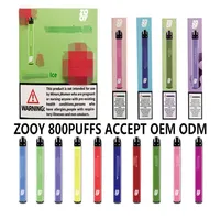 Original ZOOY 800PUFFS Electronic Cigarette Disposable Vapes Pen 800 PLUS XXL With Mesh Coil 3ml 400mah VS ELFBAR BANG XXL AIR Vap260u