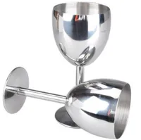 Canecas de 2pc de alta qualidade Canecas de aço inoxidável Goblet sofisticado Glass de vinho tinto Home Bar bebendo copo de vidro Copo 20220517 D3
