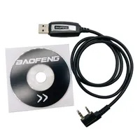 Walkie Talkie Original Baofeng tragbares USB-Programmierkabel mit Laufwerksoftware-CD für Zwei-Wege-Funk-UV-5R BF888S UV-82 UV-3R