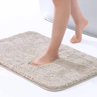マイクロファイバーの洗濯可能な浴室の床マット