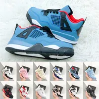 Childrens Boots jumpman 4 Kids Basketball Shoes Toddler Red Chicago 4s Boy Girls University Blue Black Cat Trainers Sports Childre324c