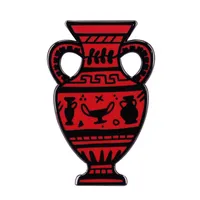 Grecia Ceramics Vase de esmalte Insignia de broche de alfombra de cerámica única de alfombra