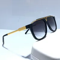 0937 Klassiker beliebter Maskottchen Sonnenbrille Retro Vintage Shiny Gold Summer Unisex Style UV400 Brillen KOMMEN MIT BOX 0936 SUNGLASSE