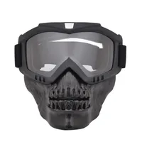 取り外し可能な頭蓋骨マスクを備えた屋外アイウェア射撃メガネ