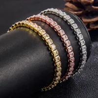 925 Bracelet de tennis en argent sterling pour les femmes ornées de cristaux de swarovski en strass de mariage bijoux de mode de mariage bijoux de bijoux - WH142
