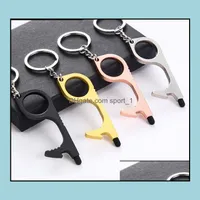 Anelli chiave Gioielli Mtipurpose Epidemic Prevention and Isolation Keychain Non-Contact Port Apri Mix Delivery Delivery 20 Dhkhc 20 DHKHC