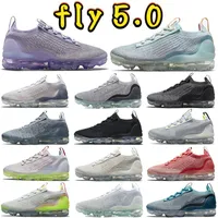 Aqua fly 5.0 men running shoes knit Chilly Blue Light Pastel Hyper Royal Vapores FK Bone Beige Grey Oatmeal Neon Day to Night pure platinum women sneakers