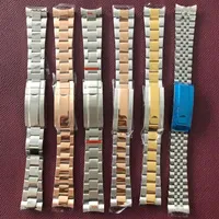 Accesorios de bandas de reloj 20 mm 316L Corola de acero inoxidable de acero inoxidable El oro de rosa pulido de arena pulida se puede combinar con 40 mm Case260c