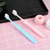 1pc Soft Micro-Nano Toothbrush Slim Small Head with 20000 Bristles for Fragile Gums Adult Kid Home Travel Outdoor Use 0505