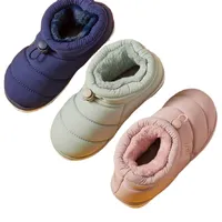 Zapatos de algodón de algodón para niños atléticos al aire libre calientes en invierno bolso casero espesado con botas de nieve para padres e hijos