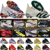 Senden mit Bag Football Boots Raubtier Freak FG Laceless Pogba Soccer Schuhe Männer Top -Qualität fester Boden weicher Lederknöchel -Knit Soc299b