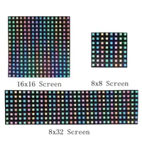 Strips DC5V Flexible 8x8 16x16 8x32 Pixel -Panel -Matrix Bildschirm WS2812 IC LED -Modul einzeln adressierte Streifen