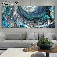 FULLCANG large size 5d diy diamond painting abstract watercolor landscape full mosaic square round embroidery needlework FC2354 20297W