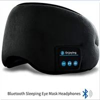 Travel Rest Aid Mask Maschera per occhio addormentato Cover per occhio imbottito EyePatch Music Bluetooth Music Relax Beauty Tools309G