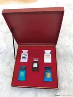 Caixa de presente de conjunto de perfumes para homem de perfume de mulher 5 garrafas 7,5 ml EDP Soleil Blanc perdido cereja rosa spray de spray de parfum de designer de designers fragr￢ncias por atacado