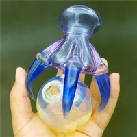 Mini Rig Bong Water Pijp 10 mm Dewer vrouw gewricht Hookah Blue Dragon Claw Orb Bubbler Glassbong