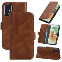 Luxury Pu Leather Wallet Mobiltelefonfodral för ZTE Blad V30 Vita V40 Pro