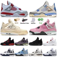 2022 With Box Jumpman 4 4s Women Mens Basketball Shoes Craft Midnight Navy White Oreo Sail Red Blue Thunder Black Cat New Bred Seafoam Trainers Sneakers Big Size 50