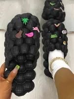 Nxy Woman Men Sandals New Design Women's Shoes Summer Sandal Women Wear Thick Soled Litchi Hole 0617