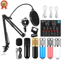 BM 800 Professionelle Audio V8 Soundkarte Set BM800 MIC Studio-Kondensator-Mikrofon für Karaoke-Podcast-Aufnahme Live-Streaming