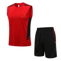 22 23 Flamengo Red Yellow Vest Soccer Trikots Trainingshirts E.ribeiro Gabriel B. Gabi Football Trikot Polo Tank Top Sets Uniformen