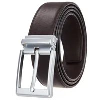 Cinturones Hongmioo Fashion para hombres y mujeres cuero genuino con hebillas de alfileres de alta calidad