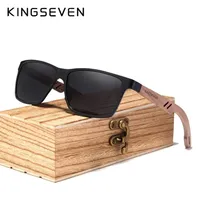 Kingseven Brand Tr90natral Walnut Wooden Sunglasses Men نساء 100 ٪ مستقطبة UV400 عدسة نظارات Retro المقوى نظرة على النظارات 220629