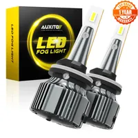 Auxito 2PCS H27 880 881 LED -Glühbirne H27W/2 H27W/1 LED H27W Auto Nebel Leuchttätigkeit Lauflampe Auto 12V 24 V 2000LM 6500K Weiß