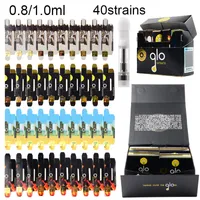 0.8ml 1ml Glo Extracts Vape Cartridge MASTER Edition Packaging Atomizers 510 Ceramic Empty Vapes Pen Carts Thick Oil Cartridges Wax Vaporizer E Cigarettes