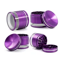 Fumer Grinder Concave Metal Herb Grinders 63 mm 4 couches Tobacco Tools for Dab Rigs Zicn ALLIAG ACCESSOIRES DE SOIDE COLORFUR 5 COULEURS