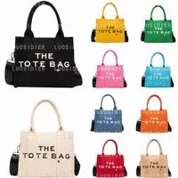 Totes Bag Marc Bag Bolsa grande bolsa de ombro feminino Designer Moda embreagem Casual Bolsas de tela de ver￣o Ladies Crossbody Printing Burse Totebag