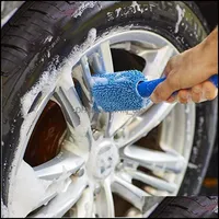 Limpeza escova Ferramentas domésticas Organização da casa Home Garden Home Garden Portátil Microfiber Tire Brush Car Wheel Clean Dhay4