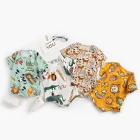 Combinaisons combinaison baby Ramper Cartoon triangle rampant inspires bébé vêtements animaux imprimés babys sac pet vesti