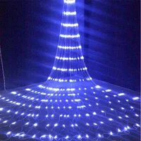 Weihnachten LED Waterfall Meteor Dusche Regenschnur Leichtfächer 6x3mled Holiday Dekorative Lichter für Hausgirlandvorhang 220429