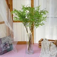 الزخرفية الزهور أكاليل 3 أجزاء وهمية الأخضر يترك المزهريات الاصطناعي diy للمنزل الزفاف زينة عيد الميلاد بو استوديو الدعائم