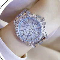 Patrósxos de pulso Luxo Big Dial Women Women observa quartzo vestido de damas Diamond Watch Girl Bracelet Orologio Donna Relojes para MujerWristwatches WRI