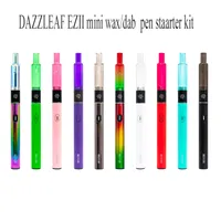 Authentic Dazzleaf EZII Mini Wachs E Zigaretten Starter Kit 380mah Vorheizen Batteriequarz Spulenglaspatron