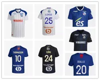 2022 2023 home RC Strasbourg Alsace soccer jerseys maillot de foot blue 22 23 AHOLOU THOMASSON LiEnard Diallo DJIKU AJORQUE Gameiro football shirts home away third