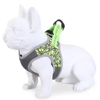 Reflective Nylon Dog Harness For Small Dogs No Pull Dog Collar Pet Supplies Dog Leash Vest For Bulldogs 220815