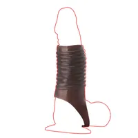 Massager Sex Toy Spike geribbelde penis extender mouw lul vergroting vertraging ejaculatie siliconen rubberen pik ring erotisch speelgoed voor m220w