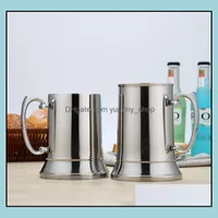 Wine Glasses Drinkware Kitchen Dining Bar Home Garden The Latest 15.2Oz And 19Oz Stainless Steel Double-Layer Beer S Dhn4Y