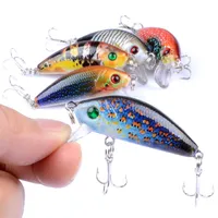 Minnow Fishing Lure Hard Mini Crang Crank Bait 3.8 г 5 см 3D глаза Crankbait Plastic Wobbler с 10# Hooks241t